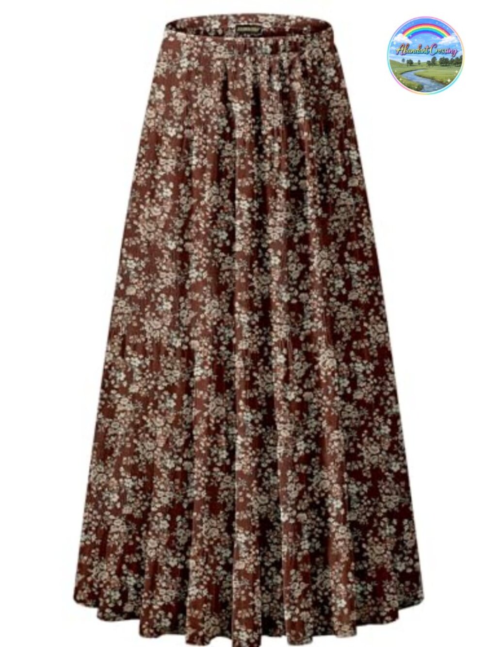 Women's Chiffon High Waist Pleated A-Line Maxi Skirt Flowy